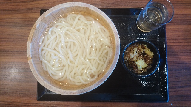 「丸亀製麺」亀岡店、釜揚げうどん(大)